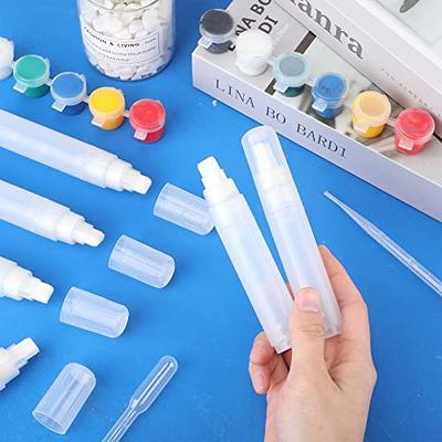 5pcs Empty Refill Paint Markers Refillable Paint Empty Refillable For  Painting Transparent Pen Tube