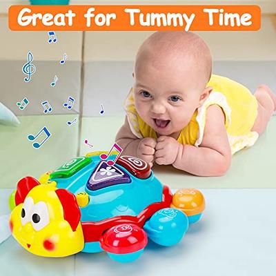 Baby Toys Infant Crawling Crab: Tummy Time Toy Gifts 3 4 5 6 7 8 9 10 11 12  Babies Boy Girl 3-6 6-12 Learning Crawl 9-12 12-18 Walking Toddler 36  Months Old Music Development Interactive Birthday Gift 