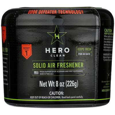 Hero Clean Odor Absorbing Solid Air Freshener, Scent 1, 8-Ounce