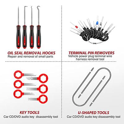  Wetado Clip Remover Tool, 3 Pcs Clip Pliers Set & Fastener Removal  Tool, Auto Trim Removal Tool Kit Auto Upholstery Combo Repair Kit for Car  Door Panel Dashboard (Red) : Automotive