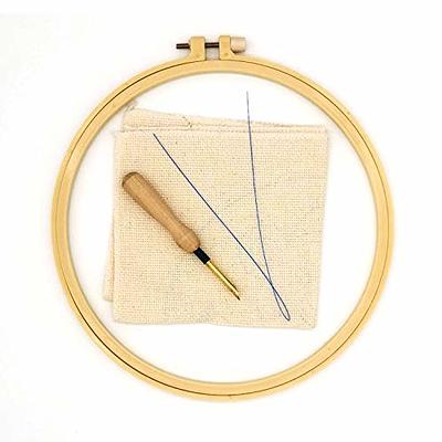 3 Sets Embroidery Starter Kit Punch Needle Kits Threader Fabric Embroidery  Hoop Yarn Rug Punch Needle with an Adjustable Embroidery Pen for Adults