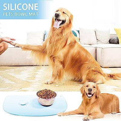 Buy DogBuddy Dog Food Mat - Waterproof Dog Bowl Mat, Silicone Dog Mat for  Food and Water, Pet Food Mat with Edges, Nonslip Dog Feeding Mat, Dog Food  Mats for Floors (Large