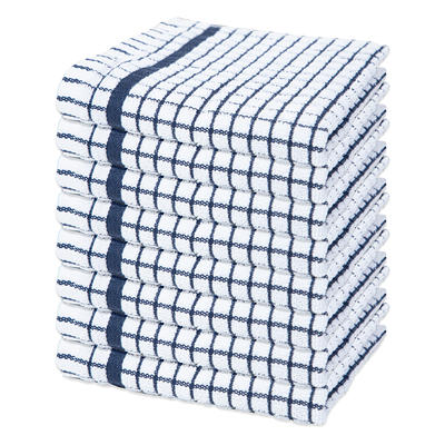 Hastings Home Kitchen Dish Cloth- Set of 16- 12.5x12.5- Absorbent 100  Percent Cotton Wash Cloths-Modern Circle Pattern Weave in 4 Solid Colors-  by Hastings Home in the Kitchen Towels department at