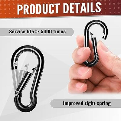 6 Pcs Spring Snap Hooks, 2 Inch Carabiner Clip, Heavy Duty Carabiners Snap  Hooks Quick Link For Indoor And Outdoor Activity, Camping, Fishing, Hiking