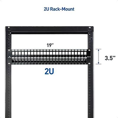 48-Port Blank Keystone 2U Patch Panel – Blank Keystone Patch Panel