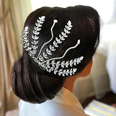  WONRLUA Wedding Headpiece for Bride, Bridal Headband