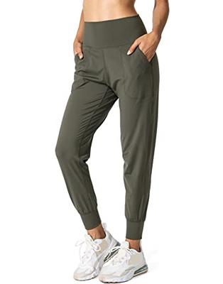 Women's High Rise Green Athletic Jogger