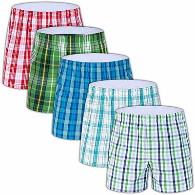 M MOACC Men Boxers 100% Cotton Mens Boxer Briefs Button Fly Woven Shorts  Premium Underwear Pack 5,X-Large - Yahoo Shopping