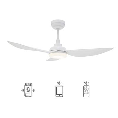 CARRO Daisy 36 in. Dimmable LED Indoor White Smart Ceiling Fan