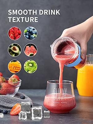  Nuwave Portable Blender, Personal Blender with USB-C  Rechargeable, 6-Piece-Blade for Crushing Ice, BPA Free 18 Oz Jar, Smoothies  Blender for Travel, Office and Sports, Obsidian Gray (Black): Home & Kitchen