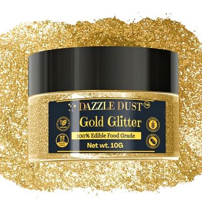 Metallic Gold Edible Flakes 4g, Edible Glitter Freezer & Bake Safe Flakes