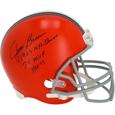 Shop Jim Brown Signed Cleveland Browns VSR4 NFL Mini Helmet