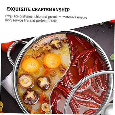 Stainless Steel Hot Pot With Cover Induction Cooker Hotpot Pan Chinese  Fondue Soup Pot Home Cookware Cooking Pan For Kitchen