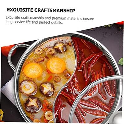 Stainless Steel Pot Hot Pot Shabu Shabu Dual Site Divider Cooking