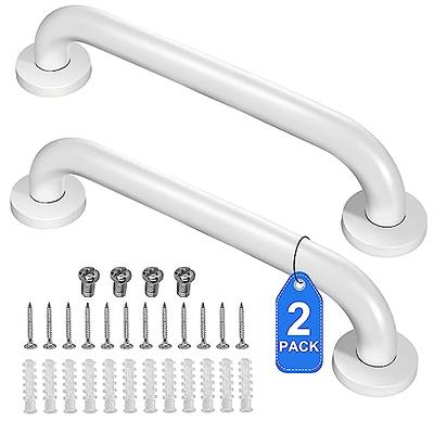 Bathroom Shower Grab Bars, 2Pack Shower Handle, Safety Anti-Slip Bath Grip  Hand Rail, Bathroom Shower Support Balance Grip Bar for Elderly, Babies,  Seniors, Handicapped(12 inch) 