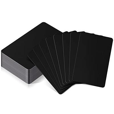 24 Pcs Blank Metal Business Cards Thickness 0.5 mm Aluminum Cards