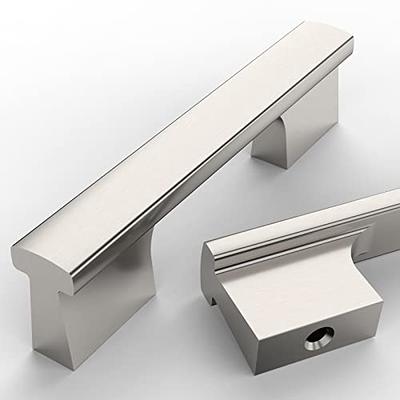 Amerdeco 10 Pack Brushed Satin Nickel Cabinet Pulls 6-1/4 Inch