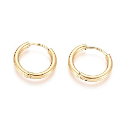 Ion Plating(IP) 304 Stainless Steel Huggie Hoop Earrings