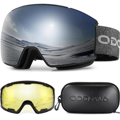  Odoland Ski Helmet with Ski Goggles, Multi-Options