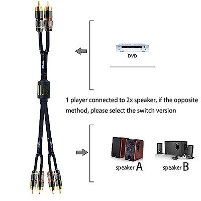 0.138 in 1 a 2 auriculares doble auricular Y Splitter Cable Cable Adaptador  Jack Plug