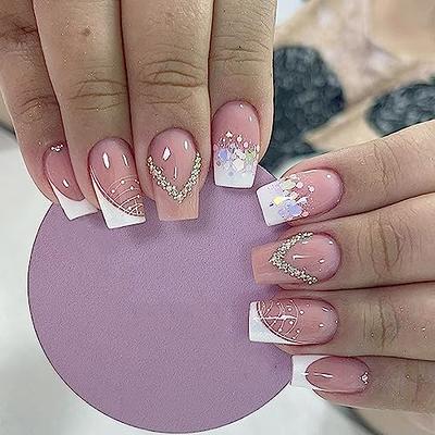 PINK GLITTER SUGAR/ Press on Nails/ Pink Nails/ Coffin Nails/ Glitter Nails/  Long Nails/ Glitter/ Pink/ Valentines Day Nails/ reusable 