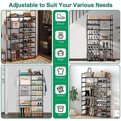  Huolewa Shoe Rack Storage Organizer, 9 Tier Large Shoes Rack  for Entryway Closet Garage, Free Standing Tall Shoe Shelf Stand, Sturdy Big  Metal Shoe Rack for 50-55 Pair Shoe Boot 