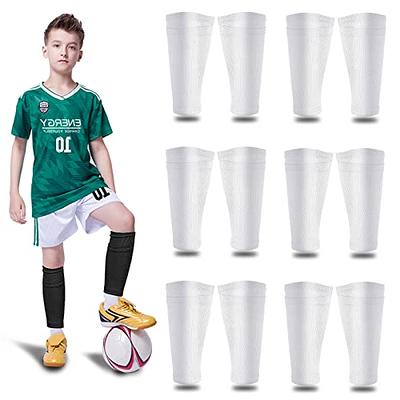 Soccer Shin Guard Sock, Leg Performance Support Football Compression Calf  Sleeves with Pocket Can Holding Shin Pads, Breathable Youth Soccer Shin  Guard Socks for Beginner or Elite Athlete 