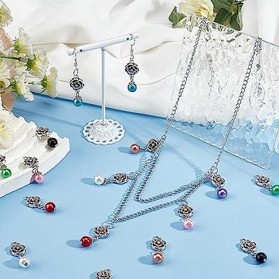 PH PandaHall 32pcs Flower Charms with Pearls Tibetan Style Flower Pendants  Antique Silver Flower Pendants with Pearls Colorful Flower Beads for Jewelry  Making Necklace Earrings Keychains - Yahoo Shopping