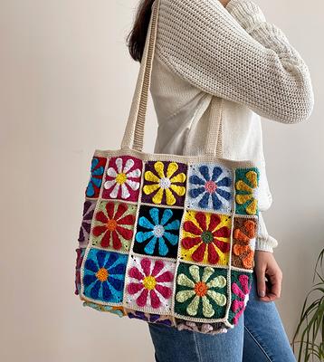Fashion Ladies Bag Handmade Shoulder Handbag Knit Crochet 
