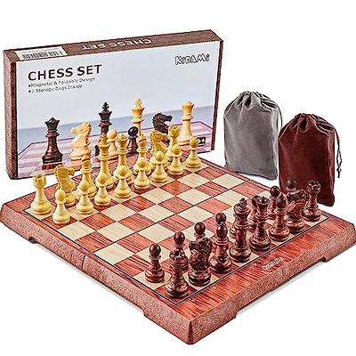 Chess Sets Travel Board Games: Magnetic Folding Chess Board with  Instructions Teen Gifts Family Games Educational Toys for Kids and Adults  9.5 Inch