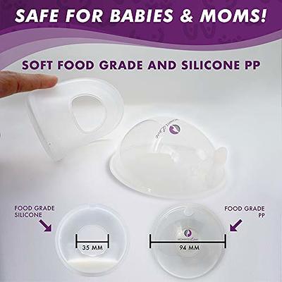 Breast Milk Collectors Baby Feeding Breast Milk Collector Soft Postpartum  Nipple Suction Container Silica Gel Nursing Pad 2pcs 