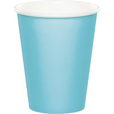 Hefty Sky Blue Disposable Party On Plastic Cups, 18 oz, 50 Count 