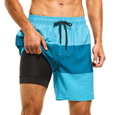 HODOSPORTS Mens Swimsuit Trunks 7 Quick-Dry Swim Shorts with
