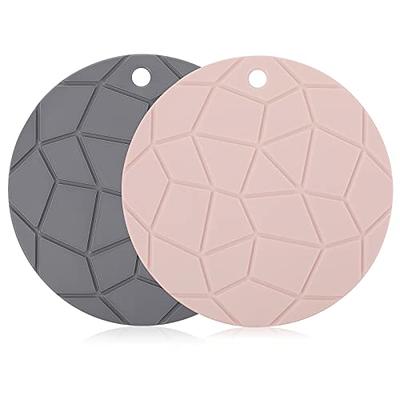 Silicone Trivet Mat Set of 3, GUANCI Hot Pot Holder Hot Pads for Table &  Countertop