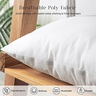 18x18 Pillow Insert, 18x18 Pillow Forms, 18x18 Hypoallergenic Pillow,  SYNTHETIC DOWN Pillow Inserts 