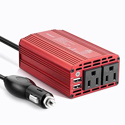 NALMAXO 1500W Portable Car Power Inverter DC 12V/24V to 220V AC with  Multi-Protection and 2 AC Outlets 4 USB Ports Car Charger Adpater Fast  Charging (Size : 24v-220v) - Yahoo Shopping
