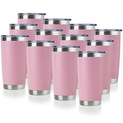 DOMICARE 20oz Stainless Steel Tumbler Bulk with Lid, Double Wall