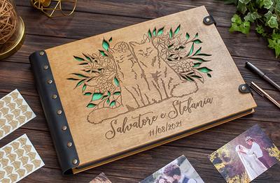 Custom Photo album, Wooden book