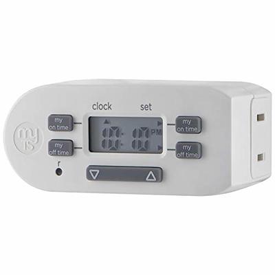 myTouchSmart 2-Outlet Plug-In 7-Day SunSmart Digital Timer, 35150