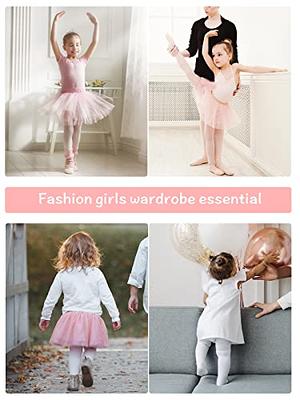  Tights For Girls Ultra-Soft Footed Toddler Ballet Dance  Tights Kids Leggings Stockings For Girls Light Pink 9-14 Years