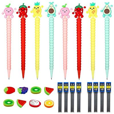 Bewudy 6PCS Pastel Mechanical Pencil Set Cute Mechanical Pencils