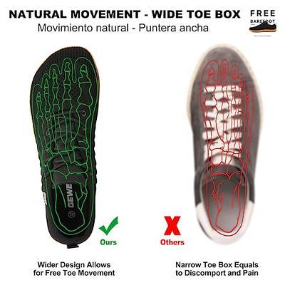 Geweo Barefoot Shoes Women Men Wide Toe Box Minimalist Barefoot