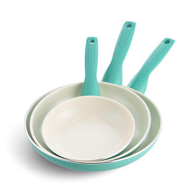 GreenLife Diamond Ceramic Non-stick 5 Qt. Saute Pan, Turquoise - Yahoo  Shopping