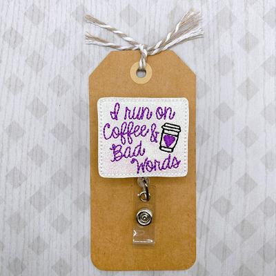 I Run On Coffee & Bad Words Badge Reel, Swearing Clip, Nurse Teacher  Lanyard, Retractable Clip - Yahoo Shopping