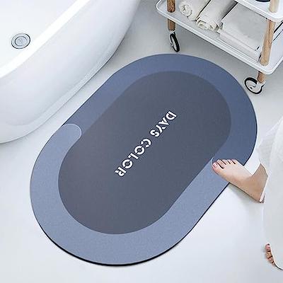 Forieca Diatomaceous Earth Bath Mat 15.7x23.6 Bath Rugs Mat Non Slip Quick  Dry Super Absorbent Washable Bathroom Floor Mats Machine Washable Shower Rug  for in Front of Bathtub,Shower Room Grey - Yahoo