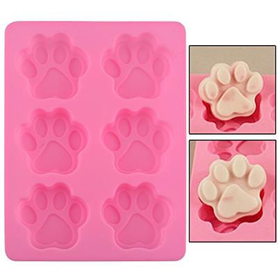 Paw and Bone Mold Silicone Molds for Baking Dog Treat Molds Puppy Paw Mold  Ice Cubes Chocolate Molds for Candy Crayons