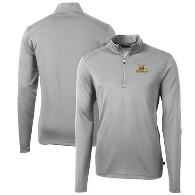 Men's Cutter & Buck White Charlotte 49ers Big & Tall Virtue Eco Pique  Recycled Quarter-Zip