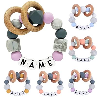 New Baby Teething Bracelet Pain Relieving Hand Eye Coordination Exercise  Flower | eBay