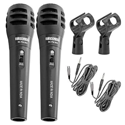 5 CORE Karaoke Microphone Dynamic Vocal Handheld Mic Cardioid  Unidirectional Microfono with On & Off Switch Includes XLR Audio Cable Mic  Holder PM-883 2PCS - Yahoo Shopping