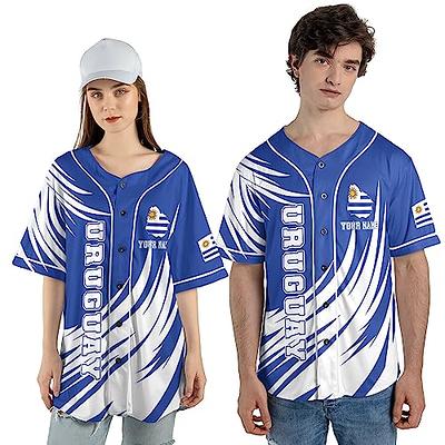 Personalized Uruguay Jersey, Uruguay Soccer Shirt Baseball Jersey